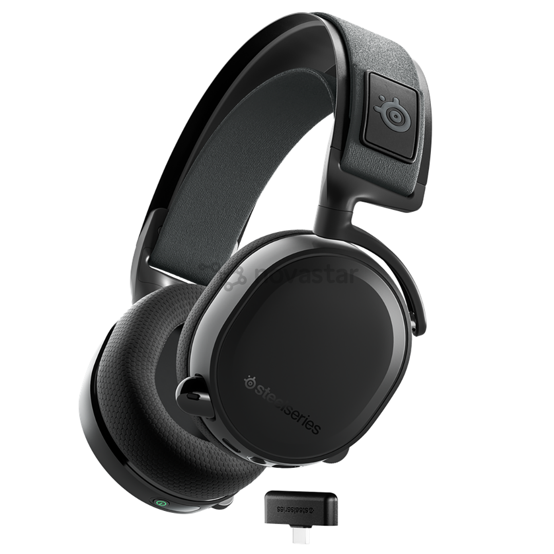 Ausinės SteelSeries Arctis 7+, Belaidės, Juodos