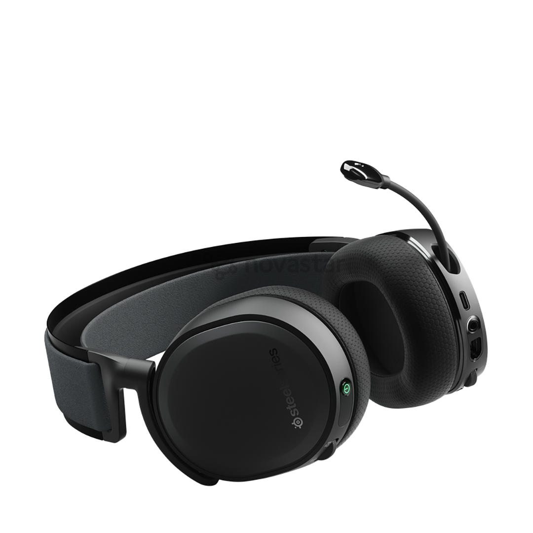 Ausinės SteelSeries Arctis 7+, Belaidės, Juodos