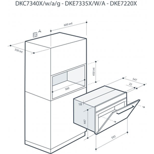 Įmontuojama mikrobangų krosnelė De Dietrich DKC7340A