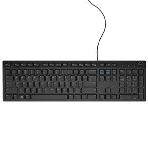 Dell KB216 Standard, EST, черный - Клавиатура 580-ADHG