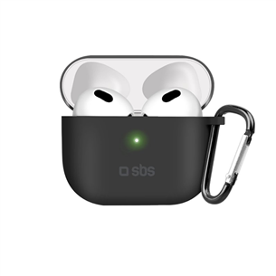 Dėklas SBS AirPods 3, Silikoninis, Black