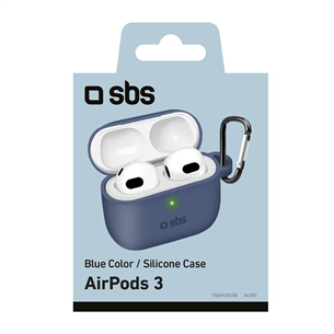 Dėklas SBS AirPods 3, Silikoninis, Blue