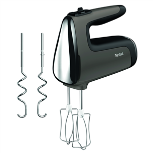 Tefal PowerMix Silence, 600 W, dark grey - Hand mixer HT650E38