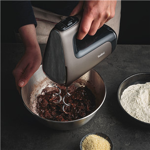 Tefal PowerMix Silence, 600 W, dark grey - Hand mixer