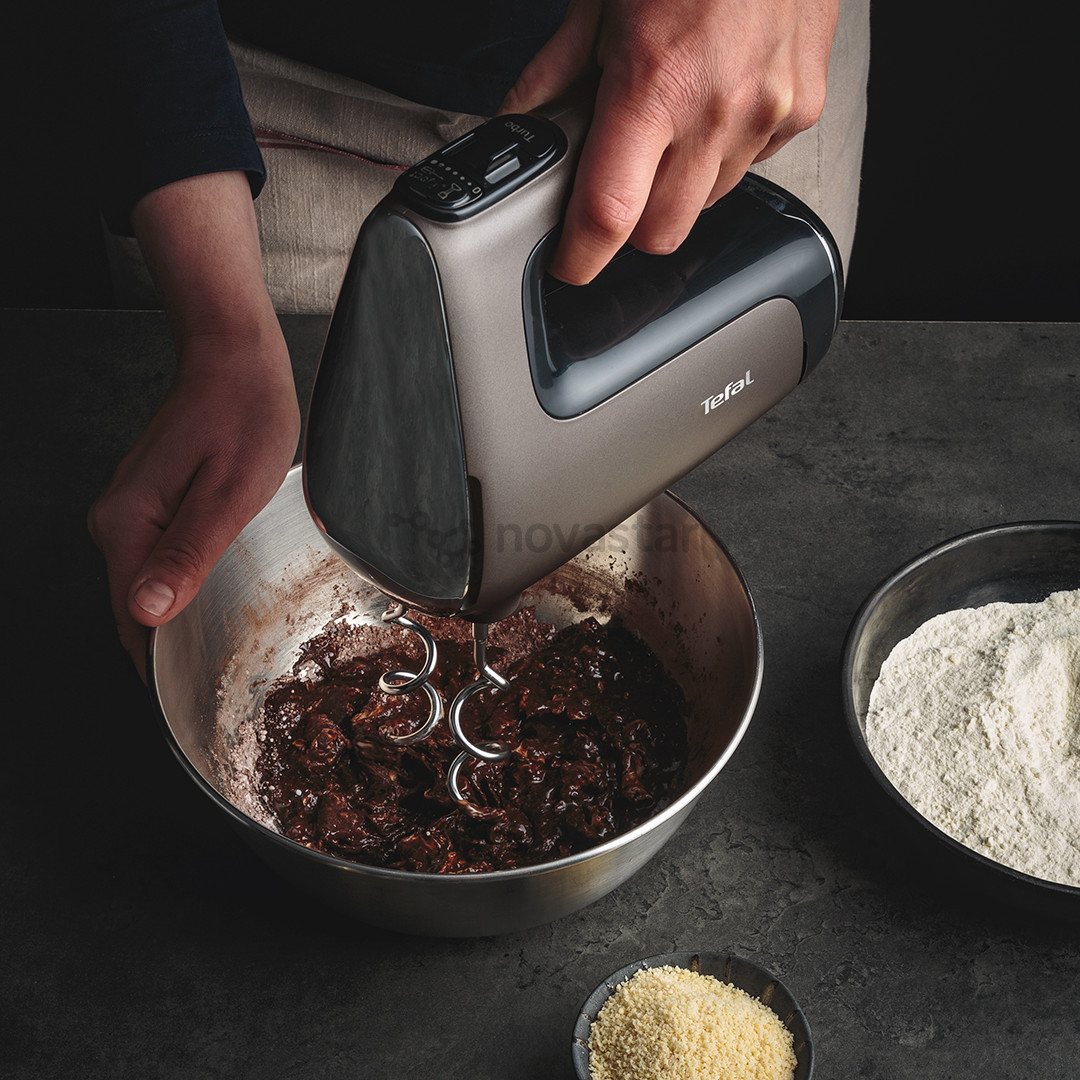Tefal PowerMix Silence, 600 W, dark grey - Hand mixer