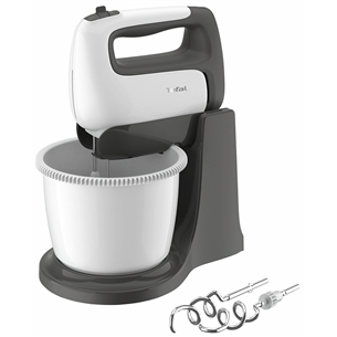 Tefal Prep'Mix+, 500 W, white - Standbowl Hand Mixer HT464138