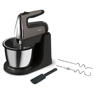 Tefal PowerMix Silence, 600 Вт, темно-серый - Миксер с вращающейся чашей HT654E38