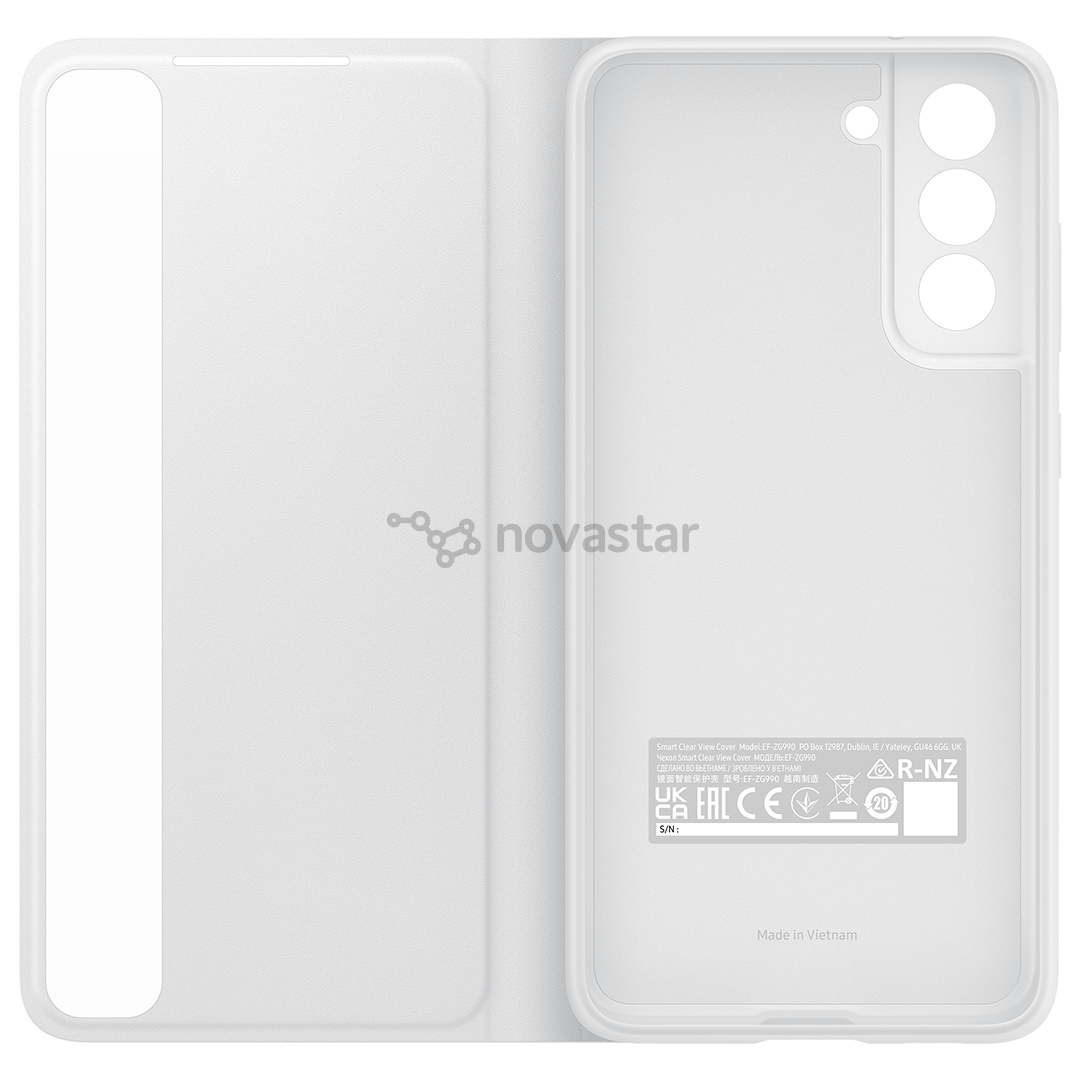 Dėklas Samsung Galaxy S21 FE Smart Clear View, White