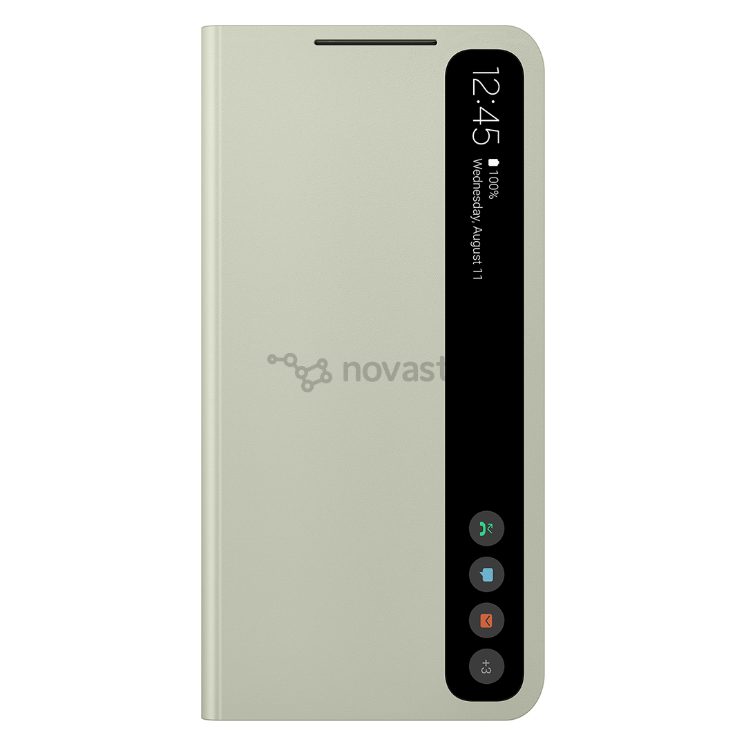 Dėklas Samsung Galaxy S21 FE Smart Clear View, Olive