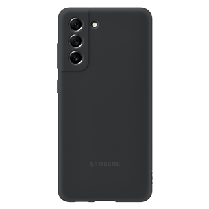 Dėklas Samsung Galaxy S21 FE, Silikoninis, Dark Grey