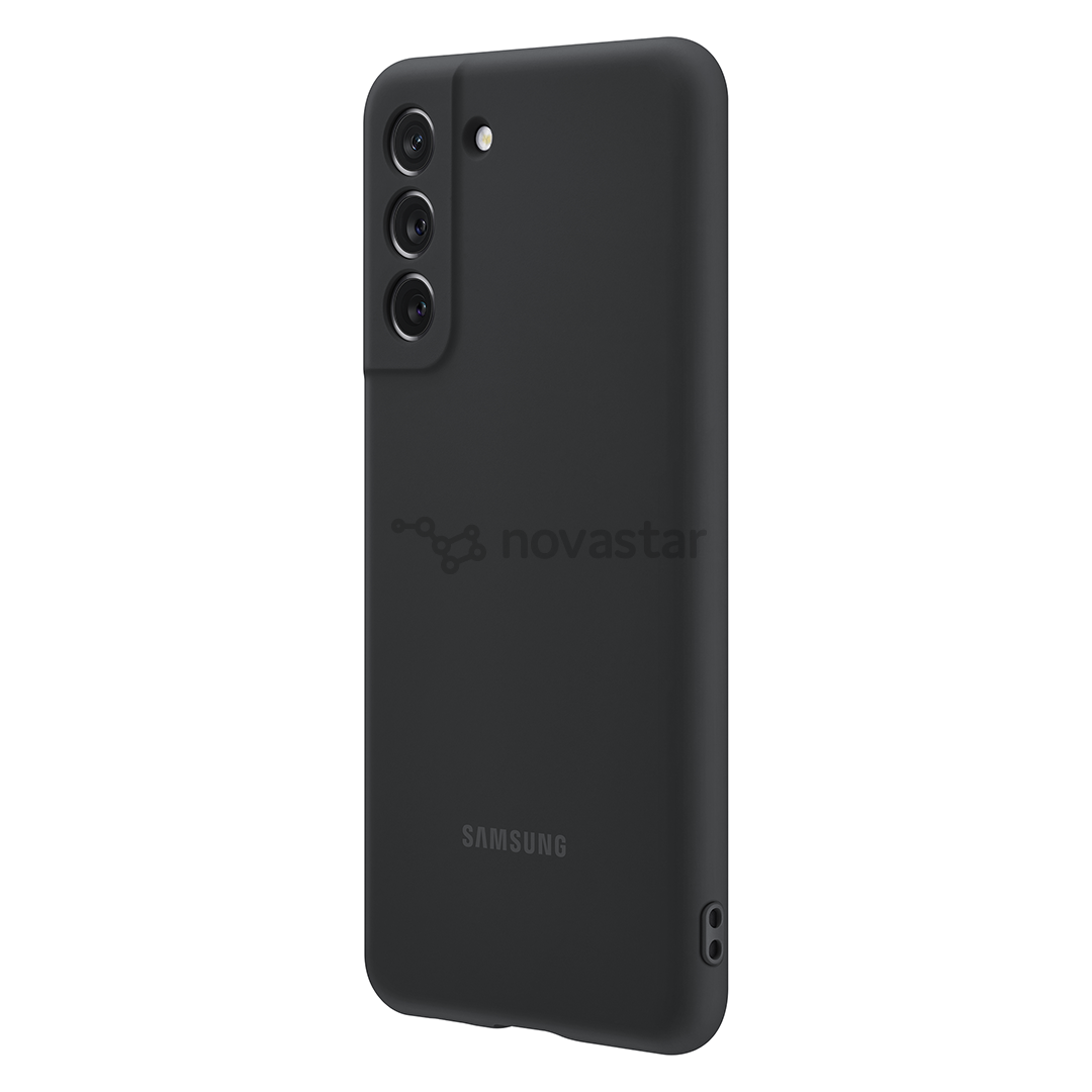 Dėklas Samsung Galaxy S21 FE, Silikoninis, Dark Grey
