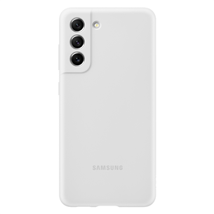 Dėklas Samsung Galaxy S21 FE, Silikoninis, White