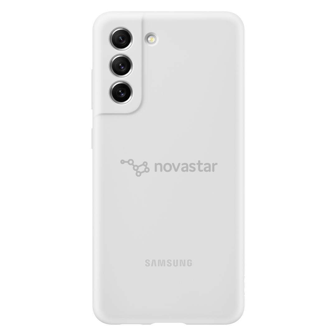 Dėklas Samsung Galaxy S21 FE, Silikoninis, White