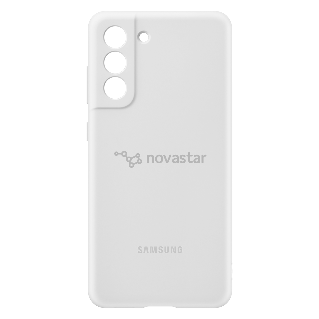 Dėklas Samsung Galaxy S21 FE, Silikoninis, White