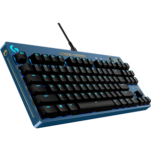 Logitech G Pro, League of Legends Edition, GX Brown Tactile, US, синий - Механическая клавиатура