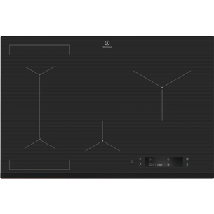 Electrolux 900 SensePro, width 78 cm, frameless, dark grey - Built-in Induction Hob EIS8648