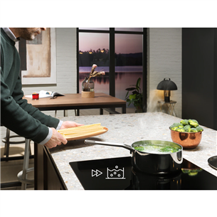 Electrolux 300 Pure, width 78 cm, frameless, black - Built-in Induction Hob