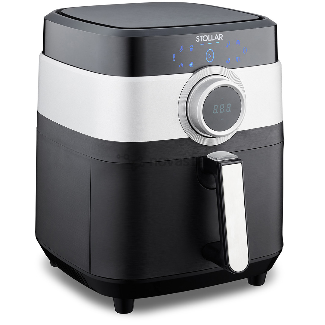 Karšto oro gruzdintuvė Stollar Smart Air Fry, 1800 W, juoda/sidabro spalvos