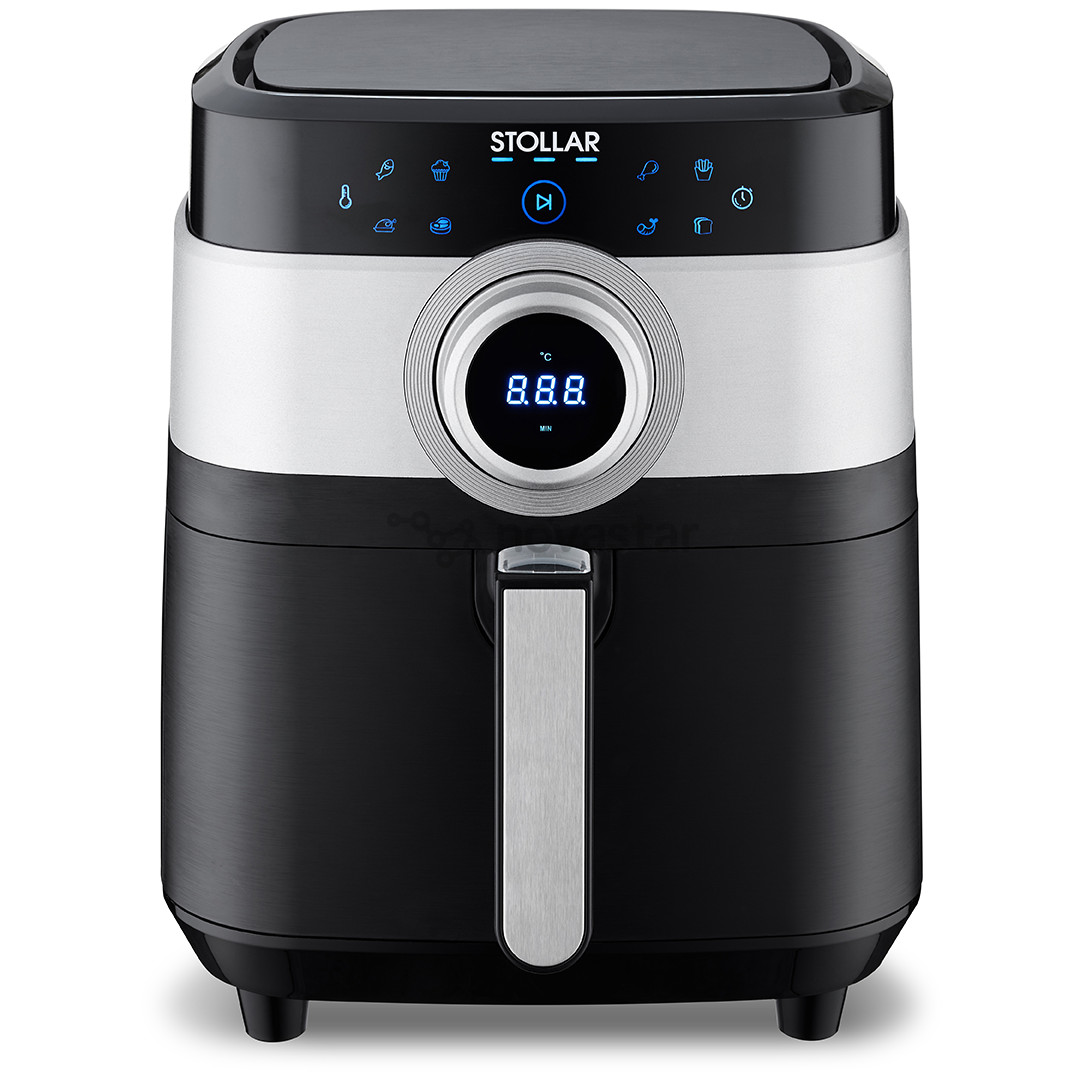 Karšto oro gruzdintuvė Stollar Smart Air Fry, 1800 W, juoda/sidabro spalvos