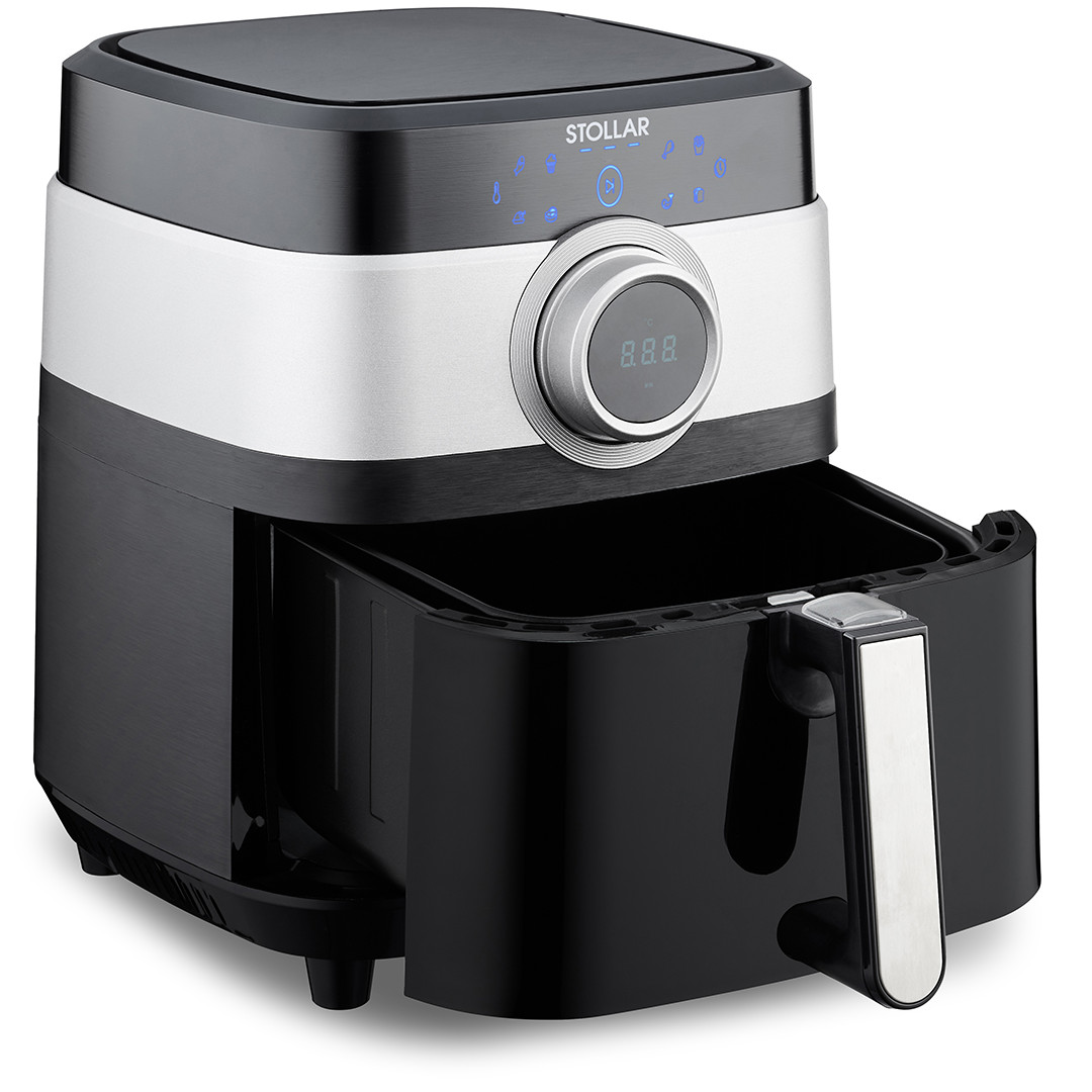 Karšto oro gruzdintuvė Stollar Smart Air Fry, 1800 W, juoda/sidabro spalvos