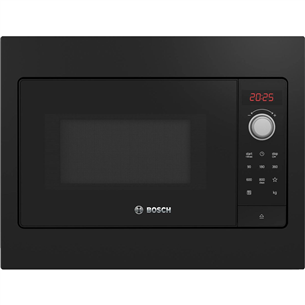 Bosch Serie 2, 20 L, 800 W, black - Built-in Microwave Oven BFL523MB3
