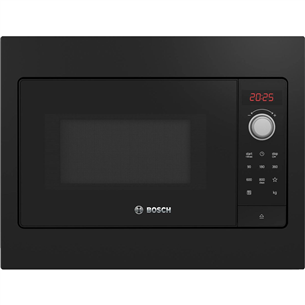 Bosch Serie 2, 20 L, 800 W, black - Built-in Microwave Oven