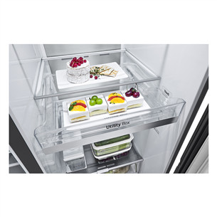 LG, InstaView, vandens ir ledo aparatas, 635 L, aukštis 179 cm, juodas - SBS Šaldytuvas