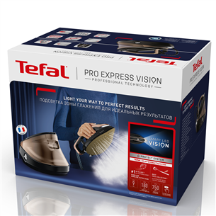 Tefal Pro Express Vision, 3000 W, black and golden - Steam generator