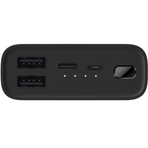 Xiaomi Mi Power Bank 3 Ultra Compact, 10000 mAh, 22.5 W, black - Išorinė baterija