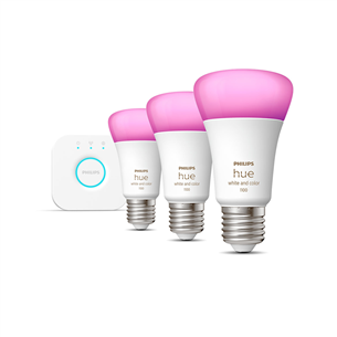 Philips Hue White and Color Ambiance, E27, 3 шт., цветной - Стартовый комплект умных ламп