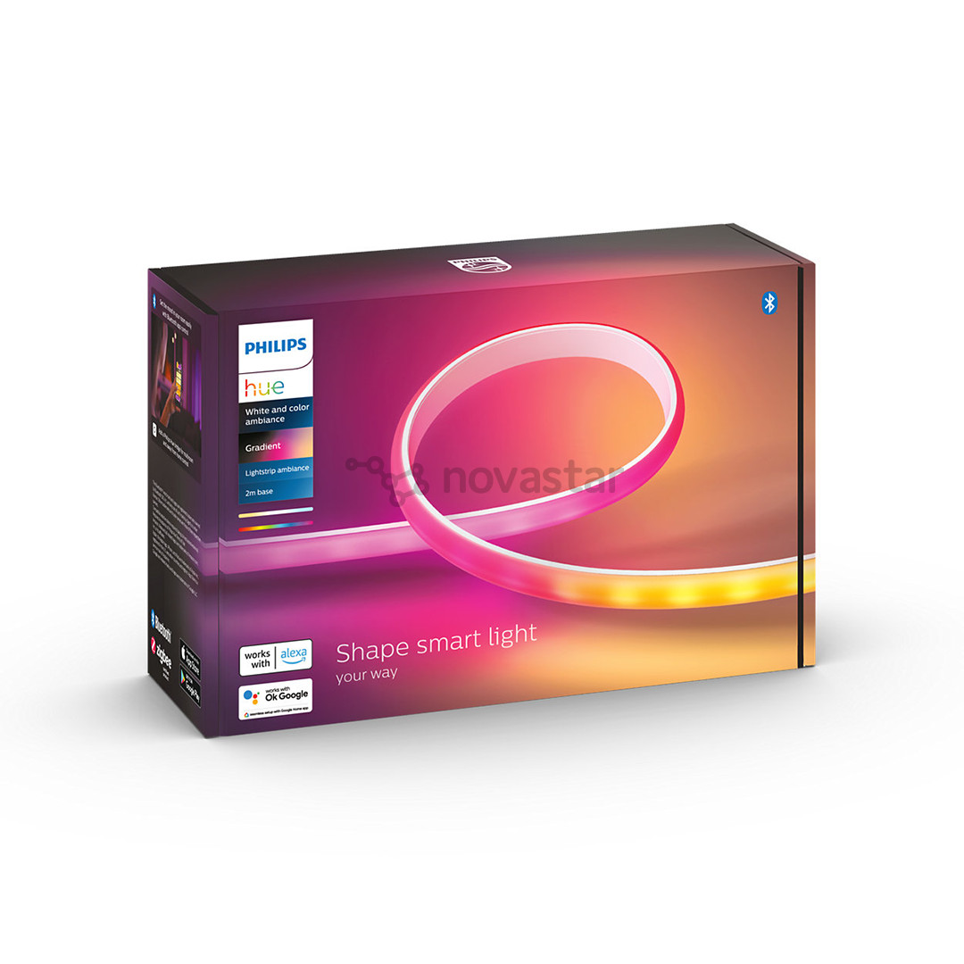 Philips Hue White and Color Ambiance Gradient Lightstrip, 2 m, balta - LED juosta