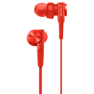 Ausinės Sony MDR-XB55AP Extra Bass, Raudonos
