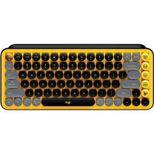 Logitech POP Keys Emoji Brown Tactile, SWE, желтый - Механическая клавиатура 920-010731
