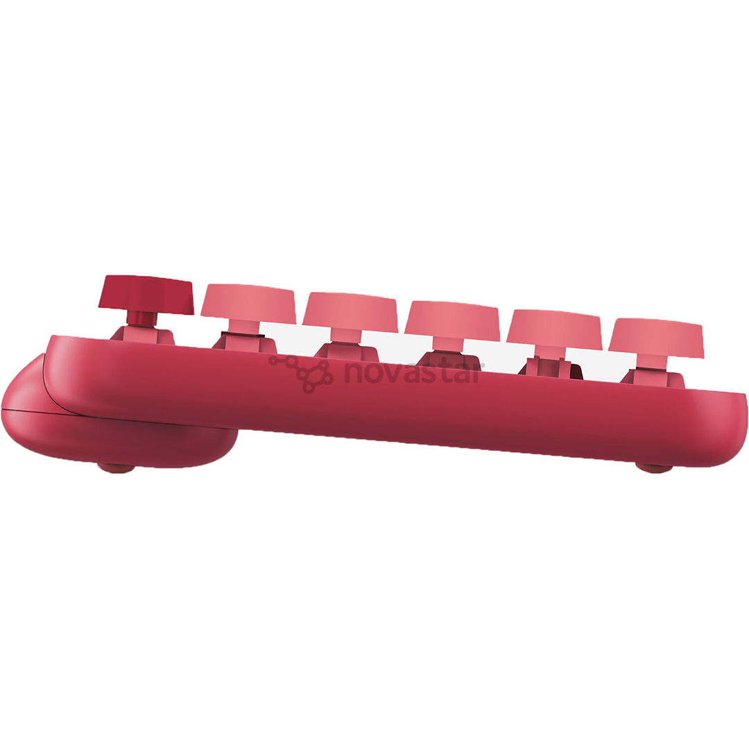Klaviatūra Logitech POP Keys Wireless Mechanical Emoji, RUS, Belaidė, Pink