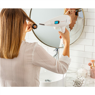 Rowenta Ultimate Experience Scalp Care, 2200 W, baltas - Plaukų džiovintuvas