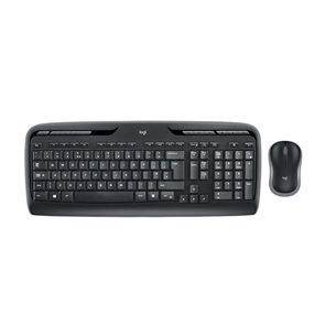 Logitech MK330, US, черный - Беспроводная клавиатура + мышь