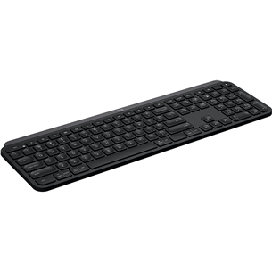 Klaviatūra Logitech MX Keys Plus, US, Belaidė, Juoda