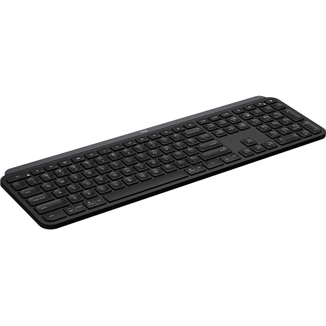 Klaviatūra Logitech MX Keys Plus, US, Belaidė, Juoda