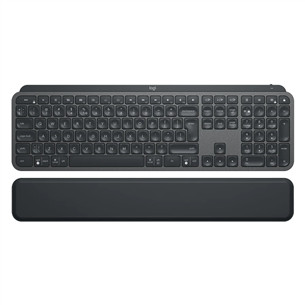 Klaviatūra Logitech MX Keys Plus, US, Belaidė, Juoda