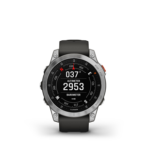 Garmin EPIX 2, slate / black silicone band - Sports watch