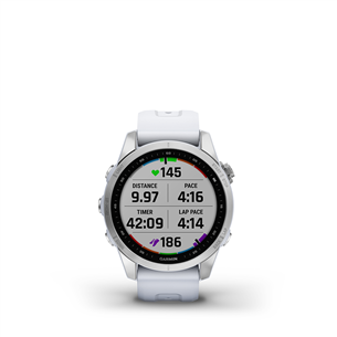 Garmin fenix 7S, 42 mm, silver / whitestone band - Sports watch