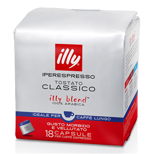 Illy Lungo, 18 portions - Coffee capsules