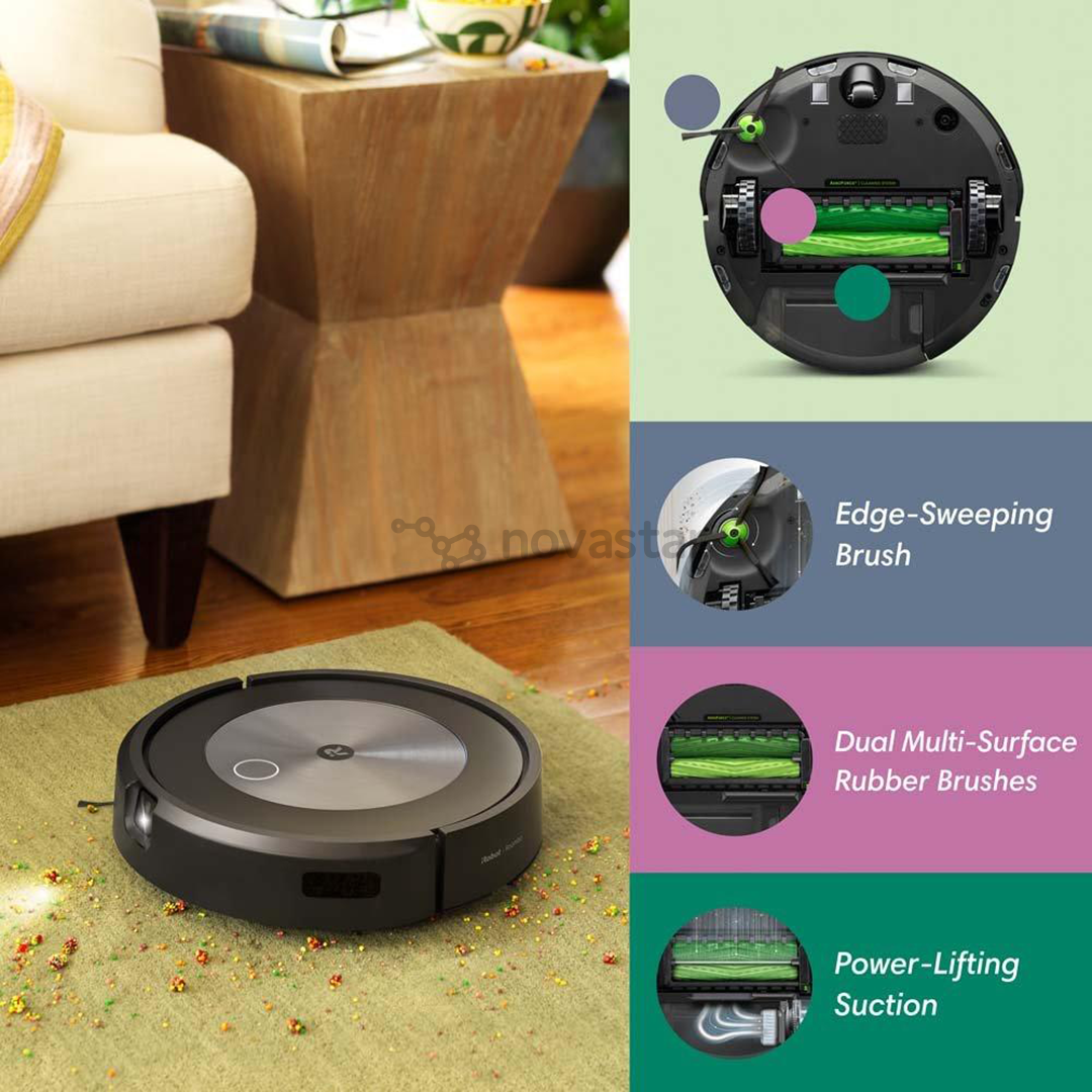 Dulkių siurblys robotas iRobot Roomba j7+, Pilkas