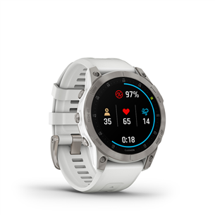 Garmin EPIX 2 Sapphire, white titanium / white band - Sports watch