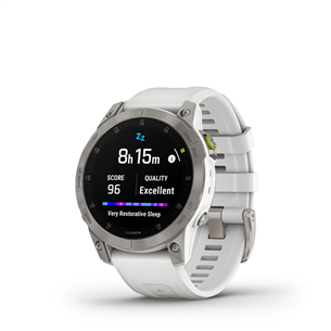 Garmin EPIX 2 Sapphire, white titanium / white band - Sports watch