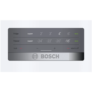 Bosch, NoFrost, 368 л, высота 203 см, белый - Холодильник