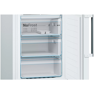 Bosch, NoFrost, 368 л, высота 203 см, белый - Холодильник