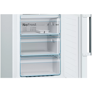 Bosch, NoFrost, 368 L, height 203 cm, white - Refrigerator