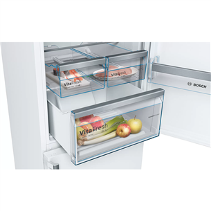 Bosch, NoFrost, 368 L, height 203 cm, white - Refrigerator