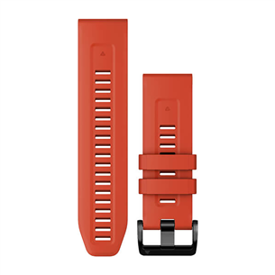 Garmin fenix 7X, 26 мм, QuickFit, ярко-красный силикон - Сменный ремешок 010-13117-04
